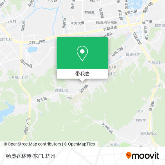 翰墨香林苑-东门地图