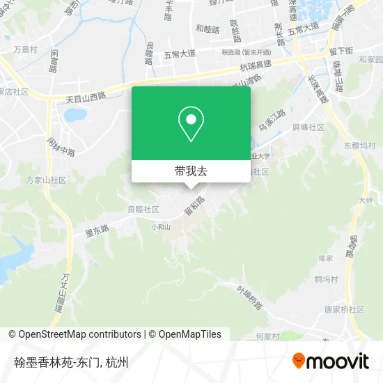 翰墨香林苑-东门地图