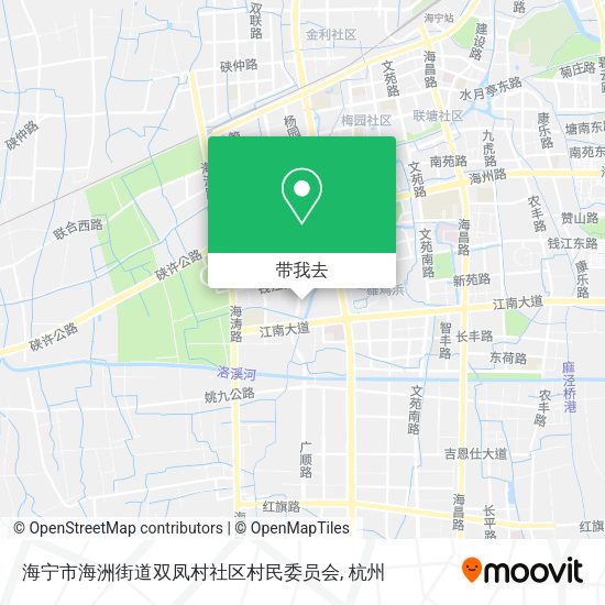 海宁市海洲街道双凤村社区村民委员会地图
