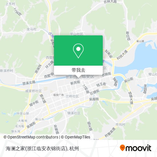 海澜之家(浙江临安衣锦街店)地图