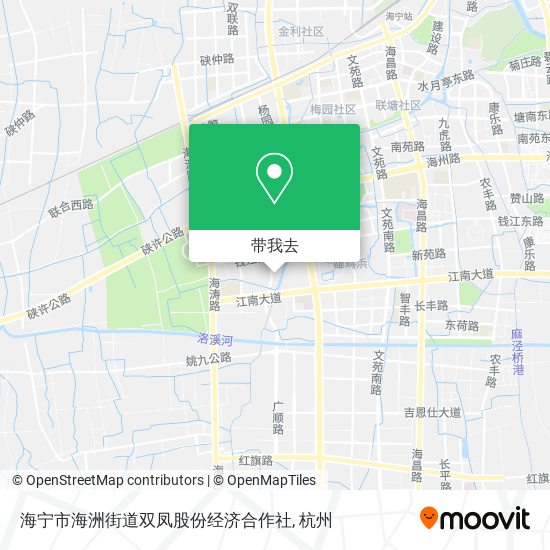 海宁市海洲街道双凤股份经济合作社地图