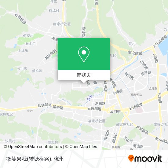 微笑果栈(转塘横路)地图