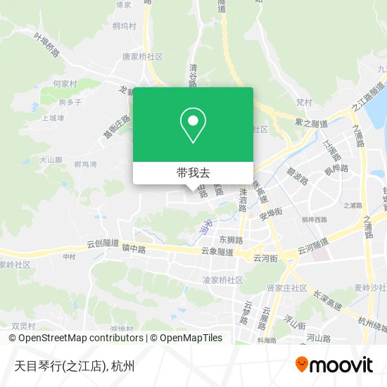 天目琴行(之江店)地图
