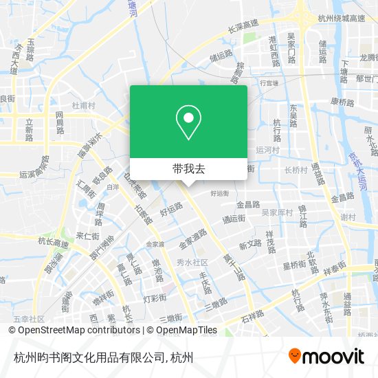 杭州昀书阁文化用品有限公司地图