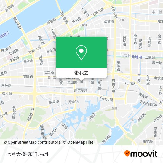 七号大楼-东门地图