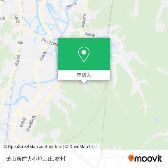 萧山所前大小坞山庄地图