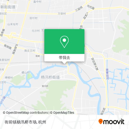 衙前镇杨汛桥市场地图