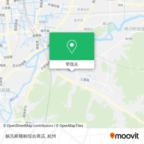 杨汛桥顺标综合商店地图