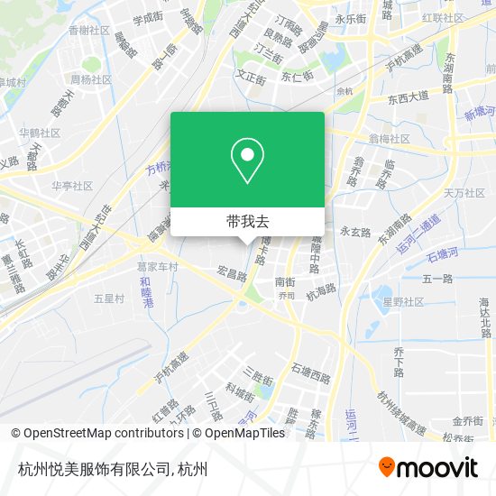 杭州悦美服饰有限公司地图