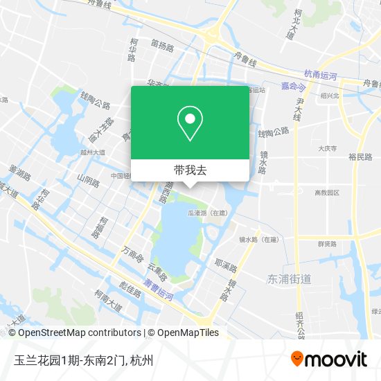 玉兰花园1期-东南2门地图