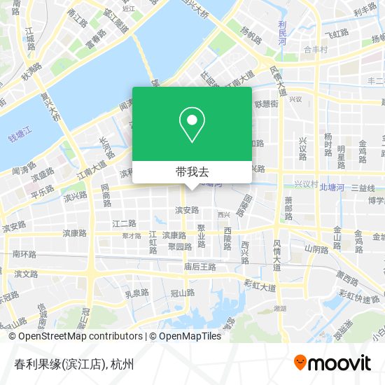 春利果缘(滨江店)地图