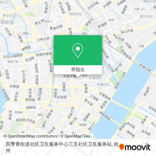 四季青街道社区卫生服务中心三叉社区卫生服务站地图
