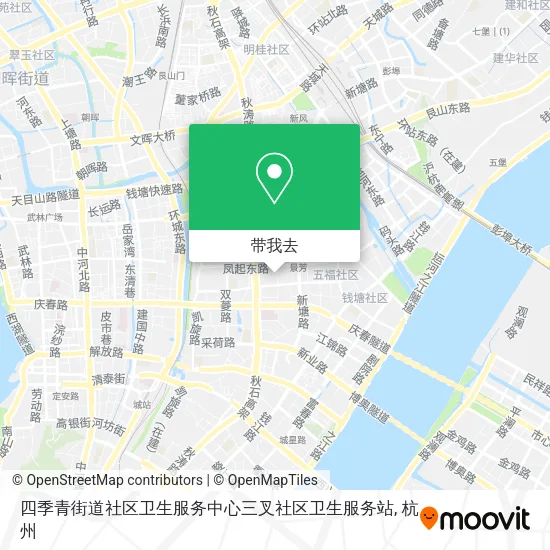 四季青街道社区卫生服务中心三叉社区卫生服务站地图
