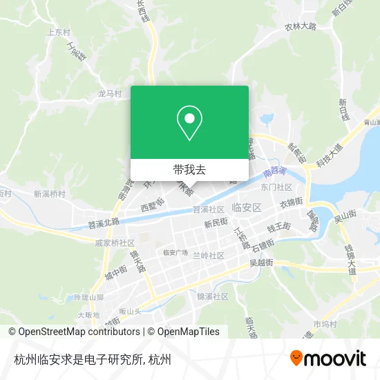 杭州临安求是电子研究所地图