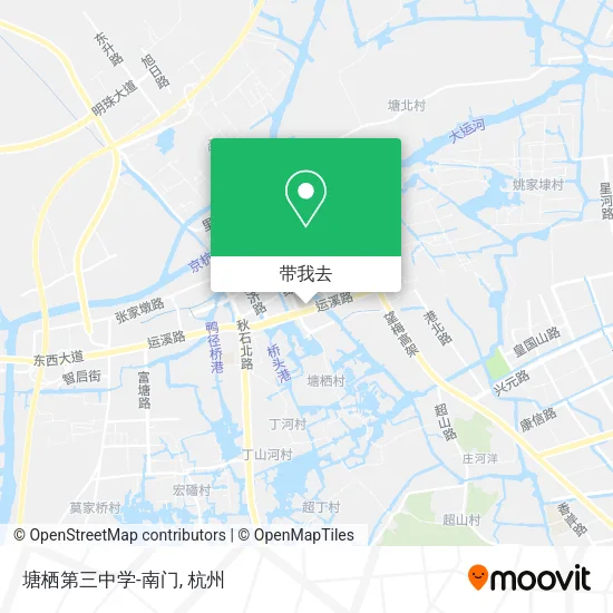 塘栖第三中学-南门地图