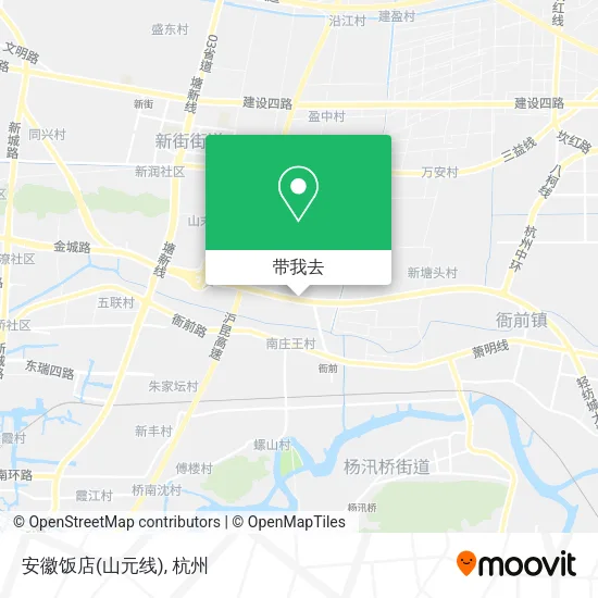 安徽饭店(山元线)地图