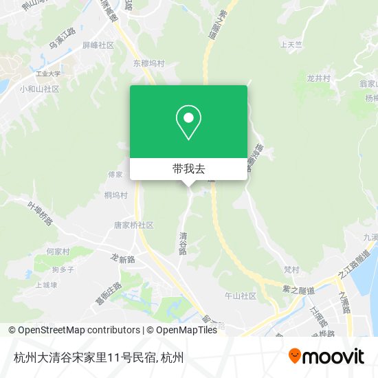 杭州大清谷宋家里11号民宿地图