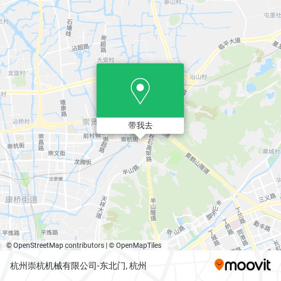 杭州崇杭机械有限公司-东北门地图