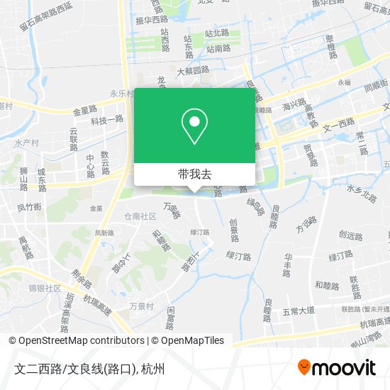 文二西路/文良线(路口)地图