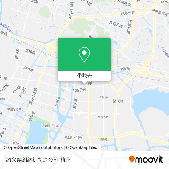 绍兴越剑纺机制造公司地图