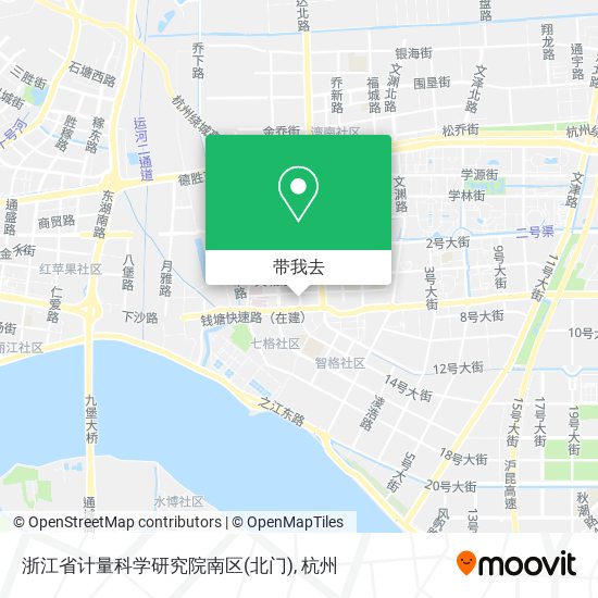 浙江省计量科学研究院南区(北门)地图