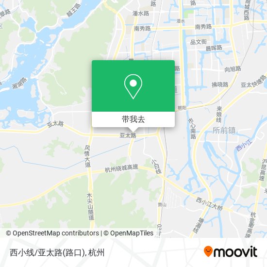 西小线/亚太路(路口)地图