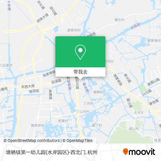 塘栖镇第一幼儿园(水岸园区)-西北门地图