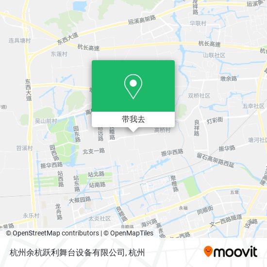 杭州余杭跃利舞台设备有限公司地图