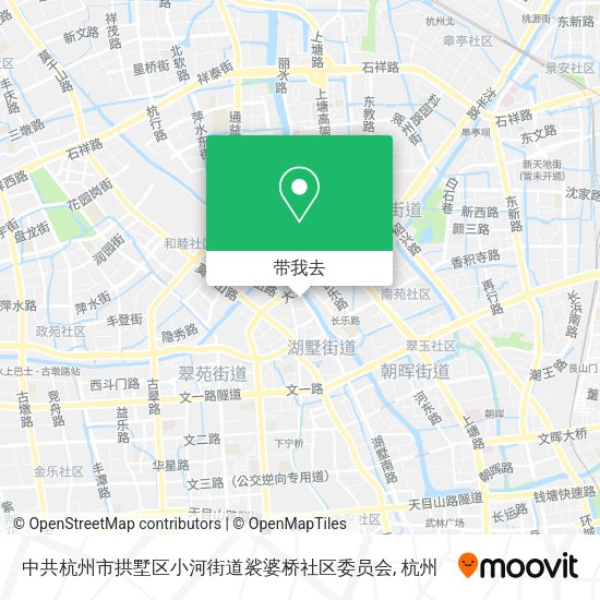 中共杭州市拱墅区小河街道裟婆桥社区委员会地图