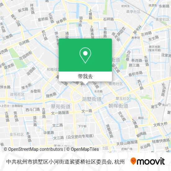 中共杭州市拱墅区小河街道裟婆桥社区委员会地图