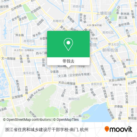 浙江省住房和城乡建设厅干部学校-南门地图