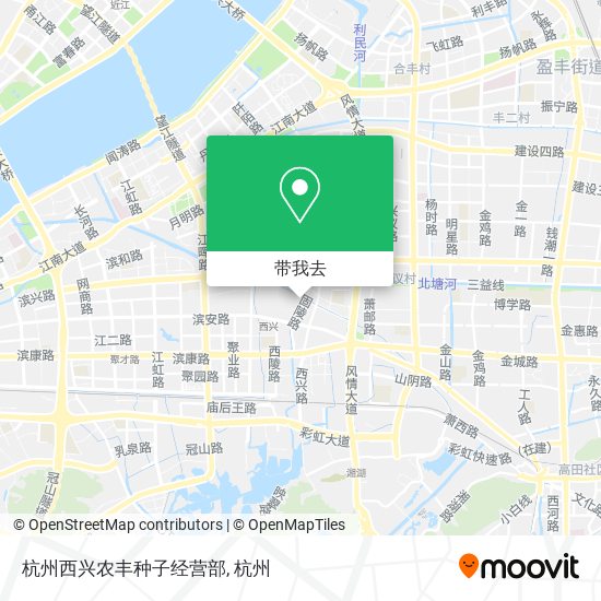 杭州西兴农丰种子经营部地图