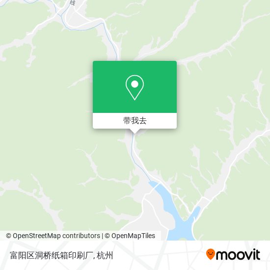 富阳区洞桥纸箱印刷厂地图