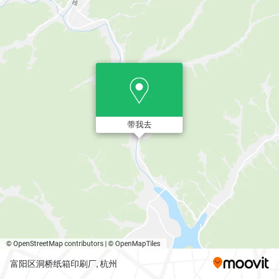 富阳区洞桥纸箱印刷厂地图