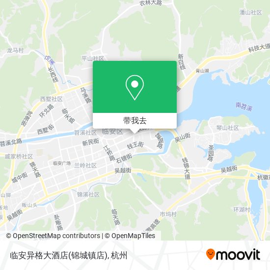 临安异格大酒店(锦城镇店)地图