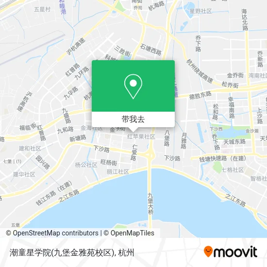 潮童星学院(九堡金雅苑校区)地图