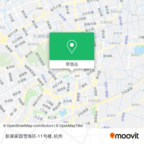 新康家园雪海区-11号楼地图