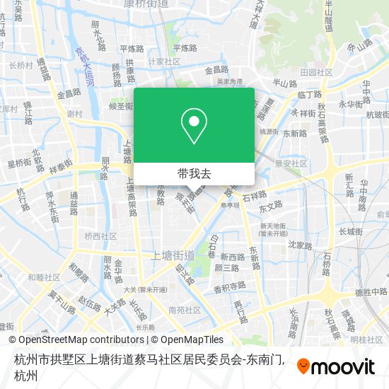 杭州市拱墅区上塘街道蔡马社区居民委员会-东南门地图