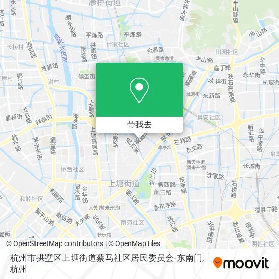 杭州市拱墅区上塘街道蔡马社区居民委员会-东南门地图