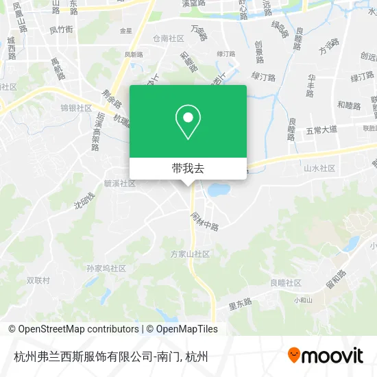 杭州弗兰西斯服饰有限公司-南门地图