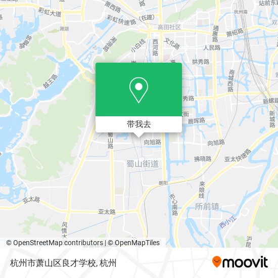 杭州市萧山区良才学校地图