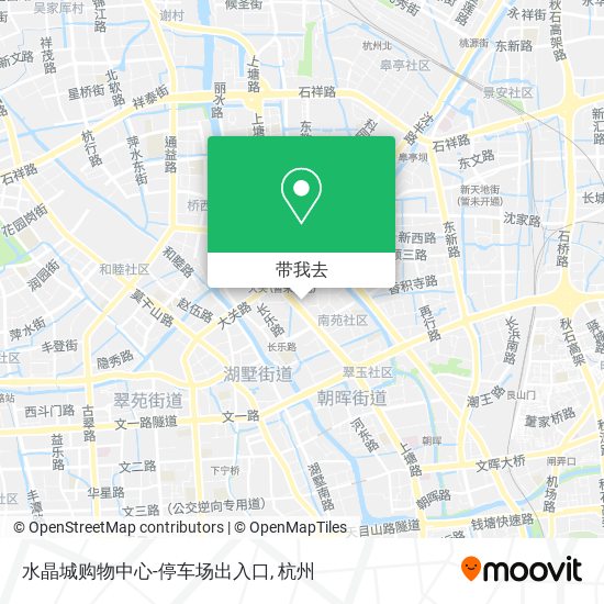 水晶城购物中心-停车场出入口地图