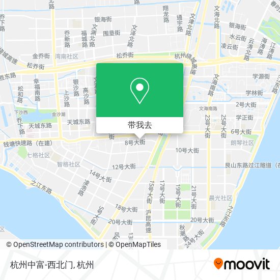 杭州中富-西北门地图