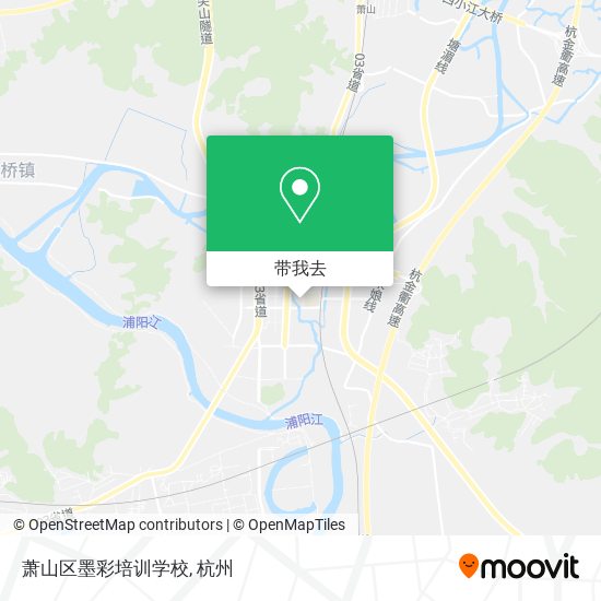 萧山区墨彩培训学校地图