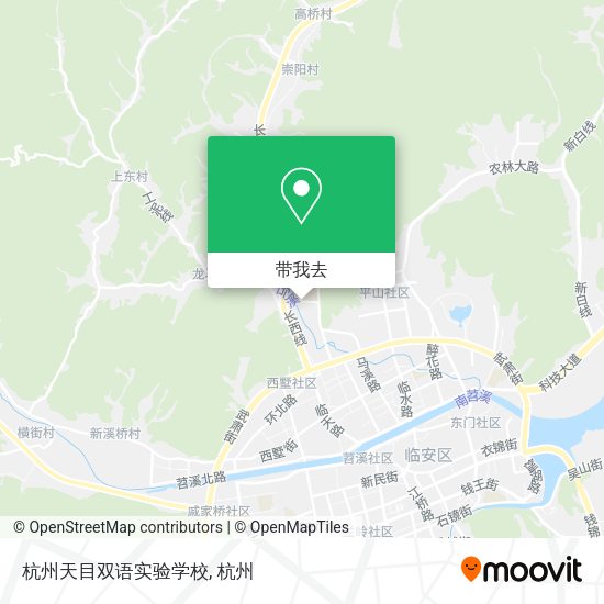 杭州天目双语实验学校地图