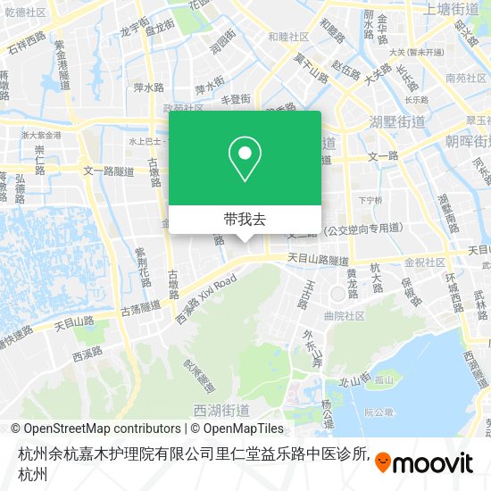 杭州余杭嘉木护理院有限公司里仁堂益乐路中医诊所地图