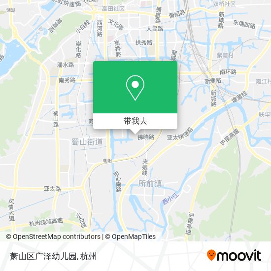 萧山区广泽幼儿园地图
