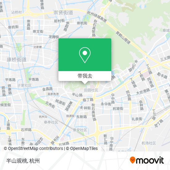 半山观桃地图