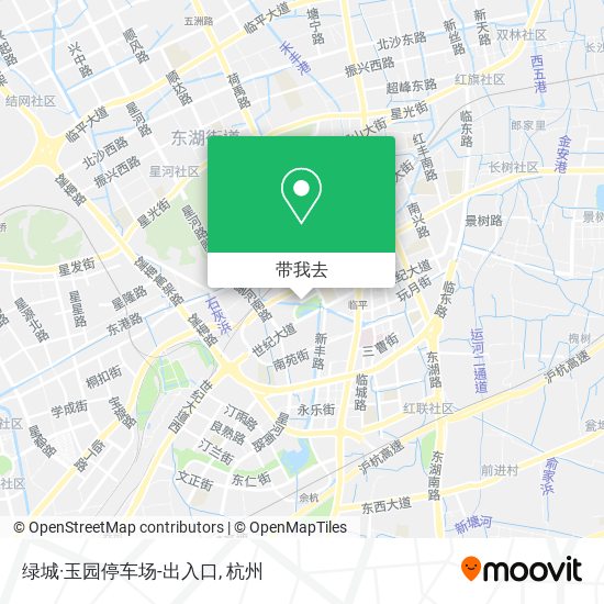 绿城·玉园停车场-出入口地图