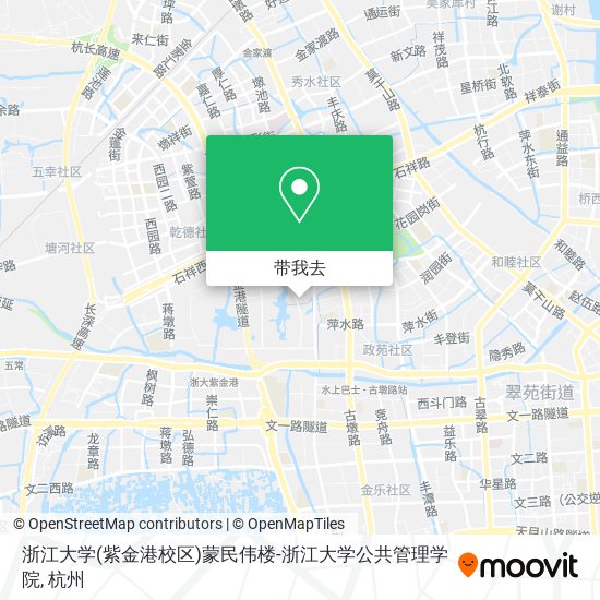 浙江大学(紫金港校区)蒙民伟楼-浙江大学公共管理学院地图